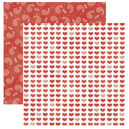 Flirt, shimmer, double-sided, Love & Valentine, scrapbook paper  (Reminisce)<br><font color=red>50%
