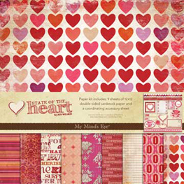 Victoria Lynn Transparent Double Heart Stickers - 53 count - CutCardStock