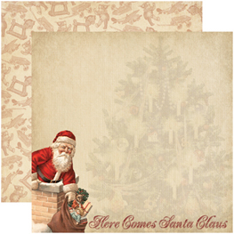 PP 12X12 Paper Pack Santa Please Stop Here Christmas Snowmen Candy Noel  Holly